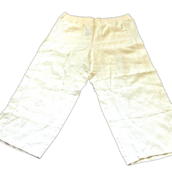 JJILL love linen Wide Leg linen beige pull on pants LARGE NWT - Picture 3 of 8